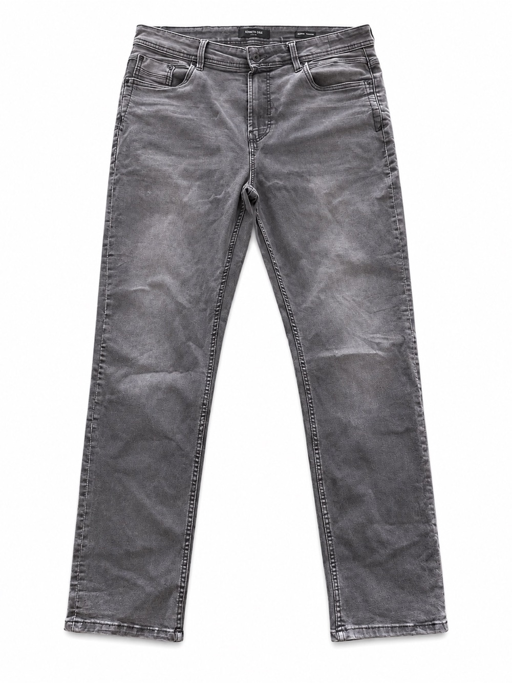 Kenneth Cole Men's Straight Gray Jeans